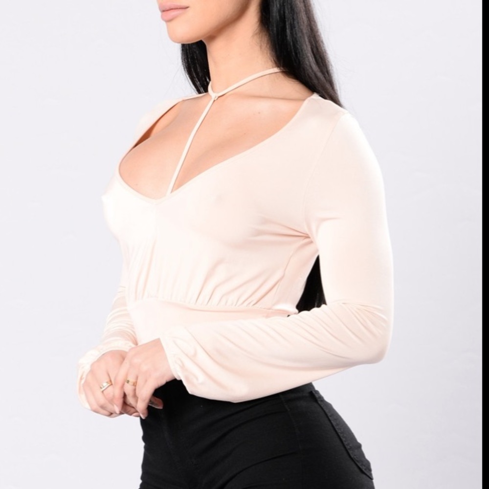 Fashion Nova baby pink top